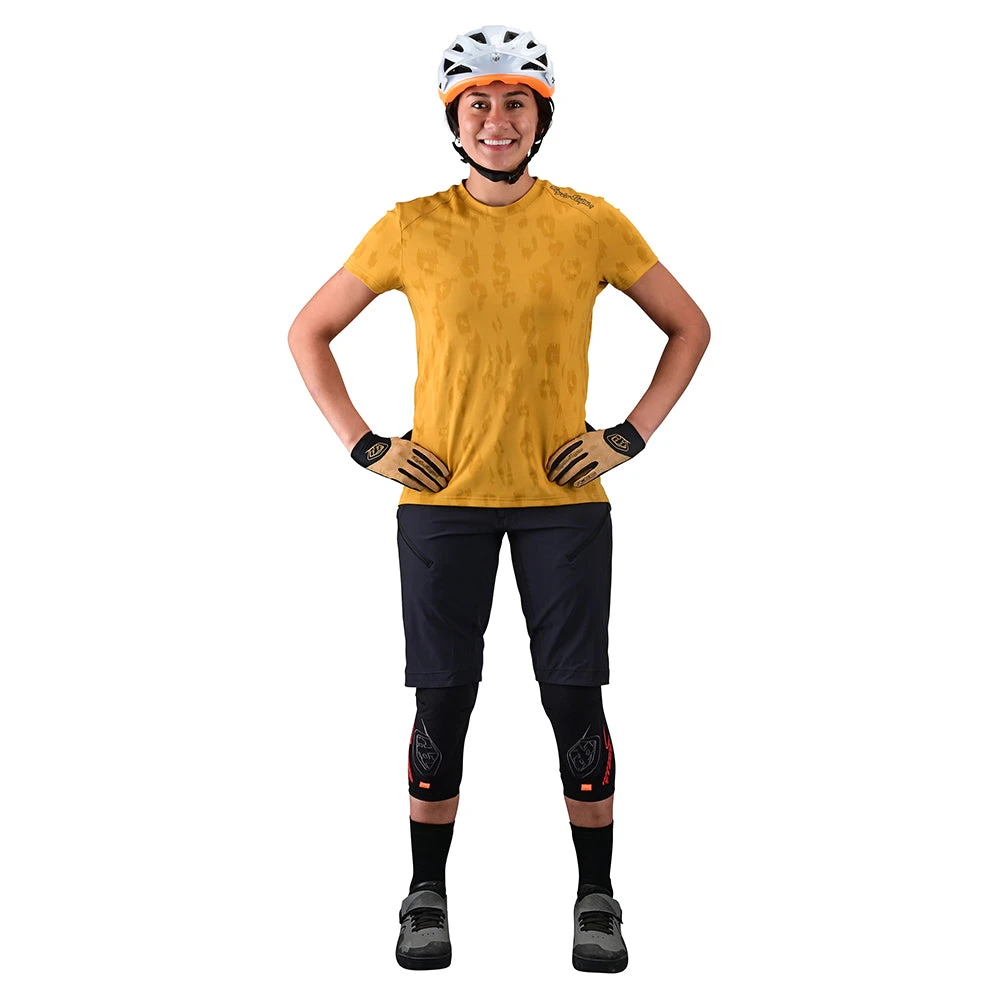 Troy Lee Designs Womens Lilium SS Jersey Jacquard Honey - Image 2