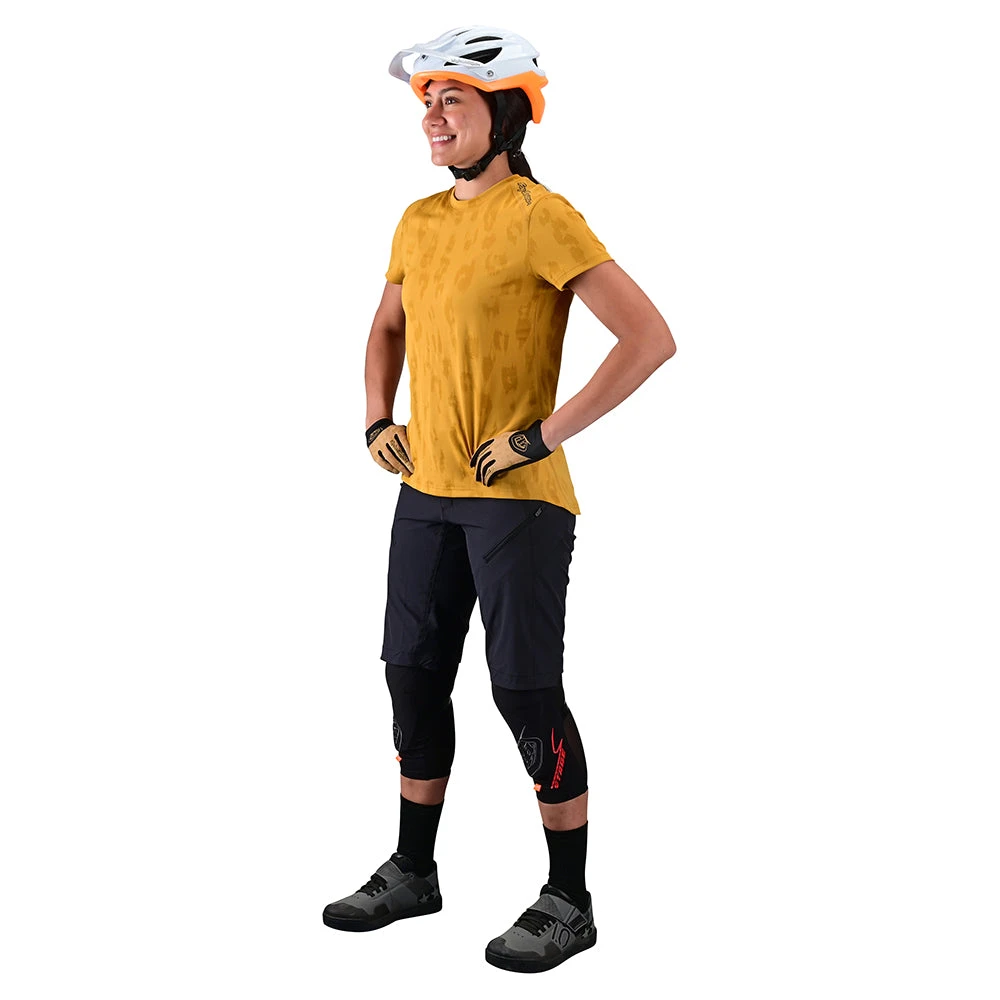 Troy Lee Designs Womens Lilium SS Jersey Jacquard Honey - Image 5