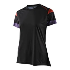 Troy Lee Designs Womens Lilium SS Jersey Rugby Black