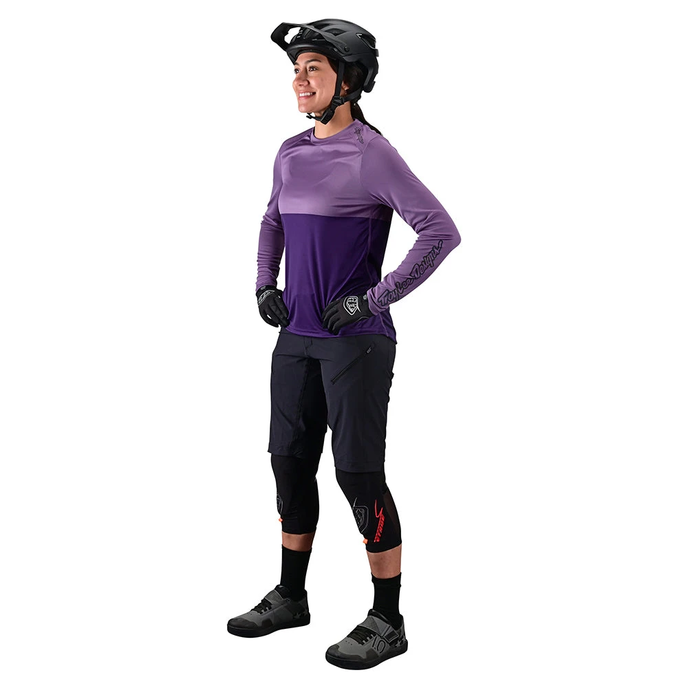 Troy Lee Designs Womens Lilium LS Jersey Block Orchid / Purple - Image 5