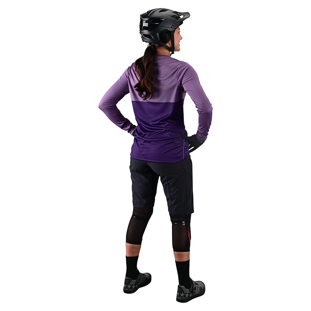Troy Lee Designs Womens Lilium LS Jersey Block Orchid / Purple - Image 4
