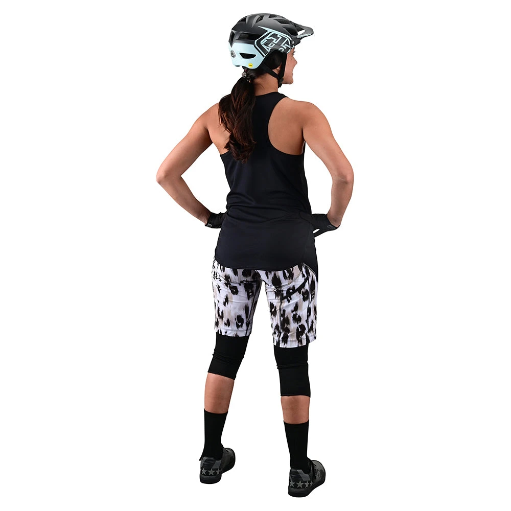 Troy Lee Designs Womens Luxe Short Shell Wild Cat White - Image 4