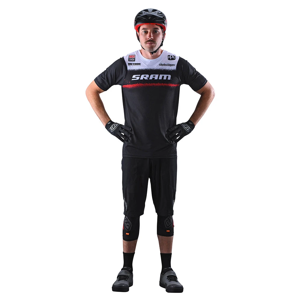 Troy Lee Designs Skyline Air SS Jersey SRAM Roost Black - Image 2