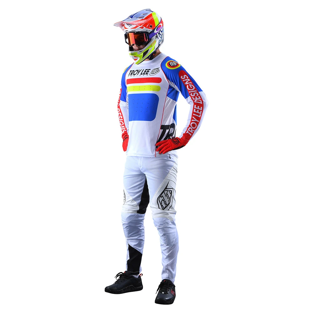 Troy Lee Designs Youth Sprint Jersey Drop In White - Image 5
