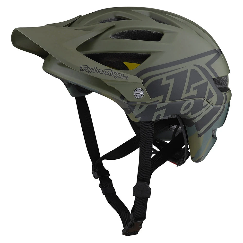 Troy Lee Designs Youth A1 Helmet W/MIPS Camo Army - Image 3