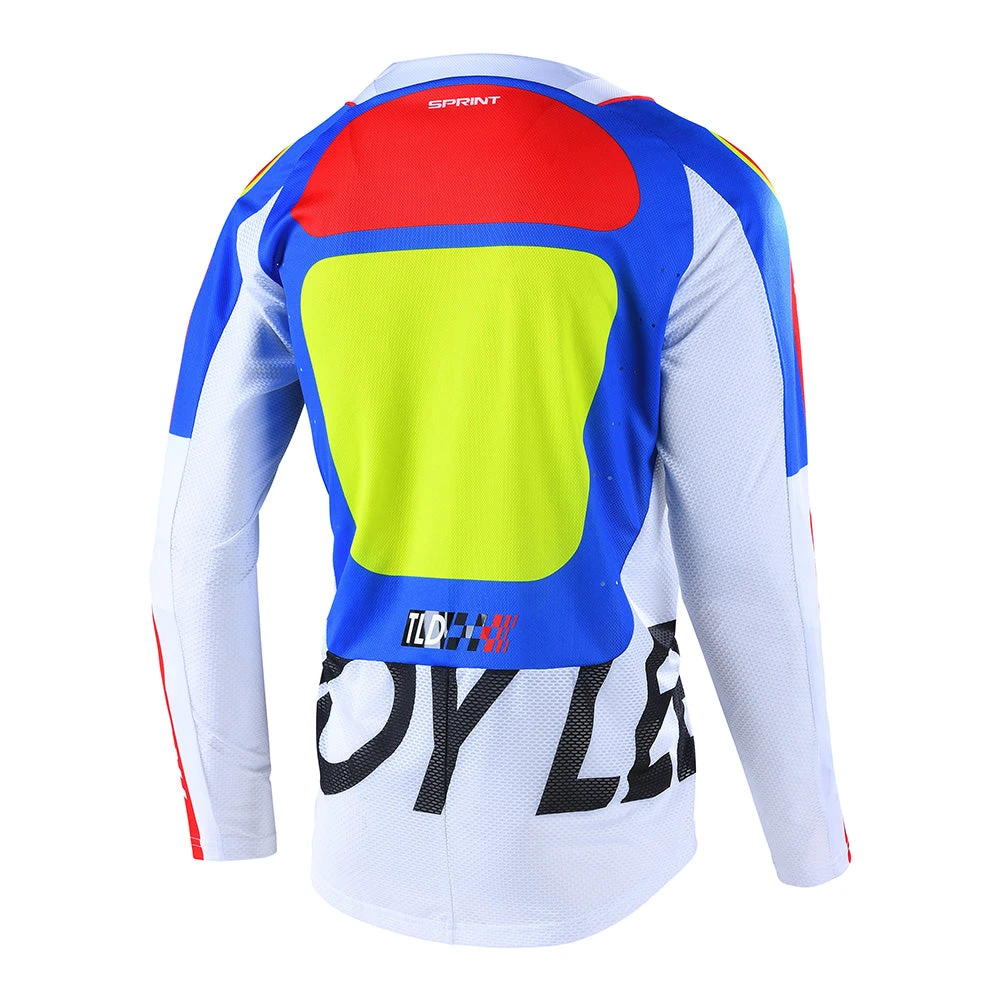 Troy Lee Designs Youth Sprint Jersey Drop In White - Image 3