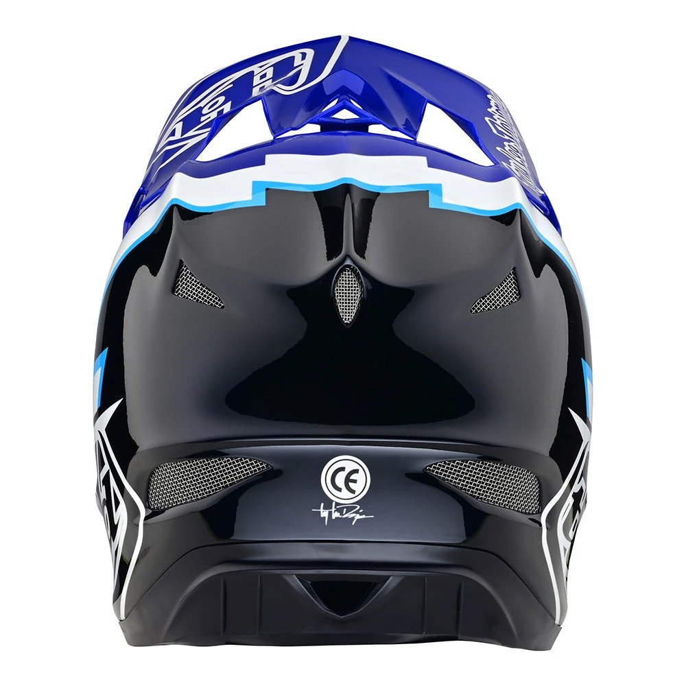 Troy Lee Designs D3 Fiberlite Helmet Volt Blue - Image 3