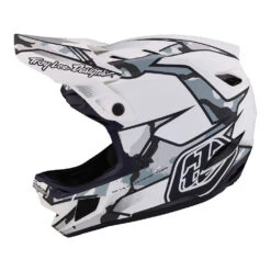 Troy Lee Designs D4 Composite Helmet W/MIPS Matrix Camo White