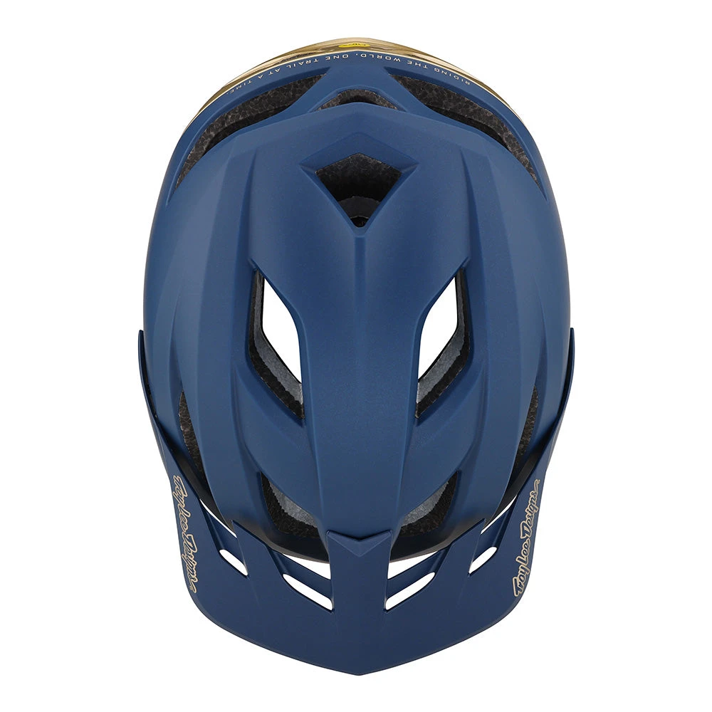 Troy Lee Designs Flowline SE Helmet W/MIPS Radian Navy / Titanium - Image 4