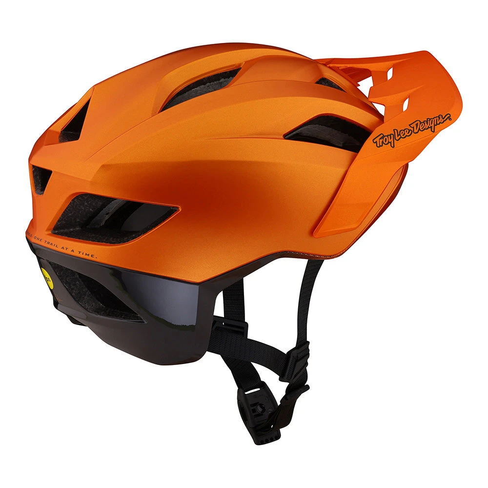 Troy Lee Designs Flowline SE Helmet W/MIPS Radian Orange / Dark Gray - Image 2
