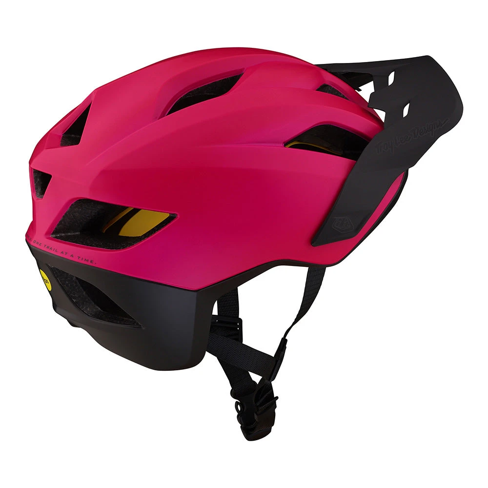 Troy Lee Designs Flowline Helmet W/MIPS Orbit Magenta / Black - Image 2