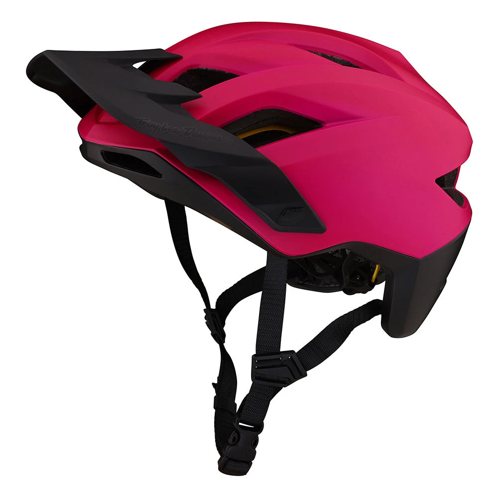 Troy Lee Designs Flowline Helmet W/MIPS Orbit Magenta / Black - Image 3