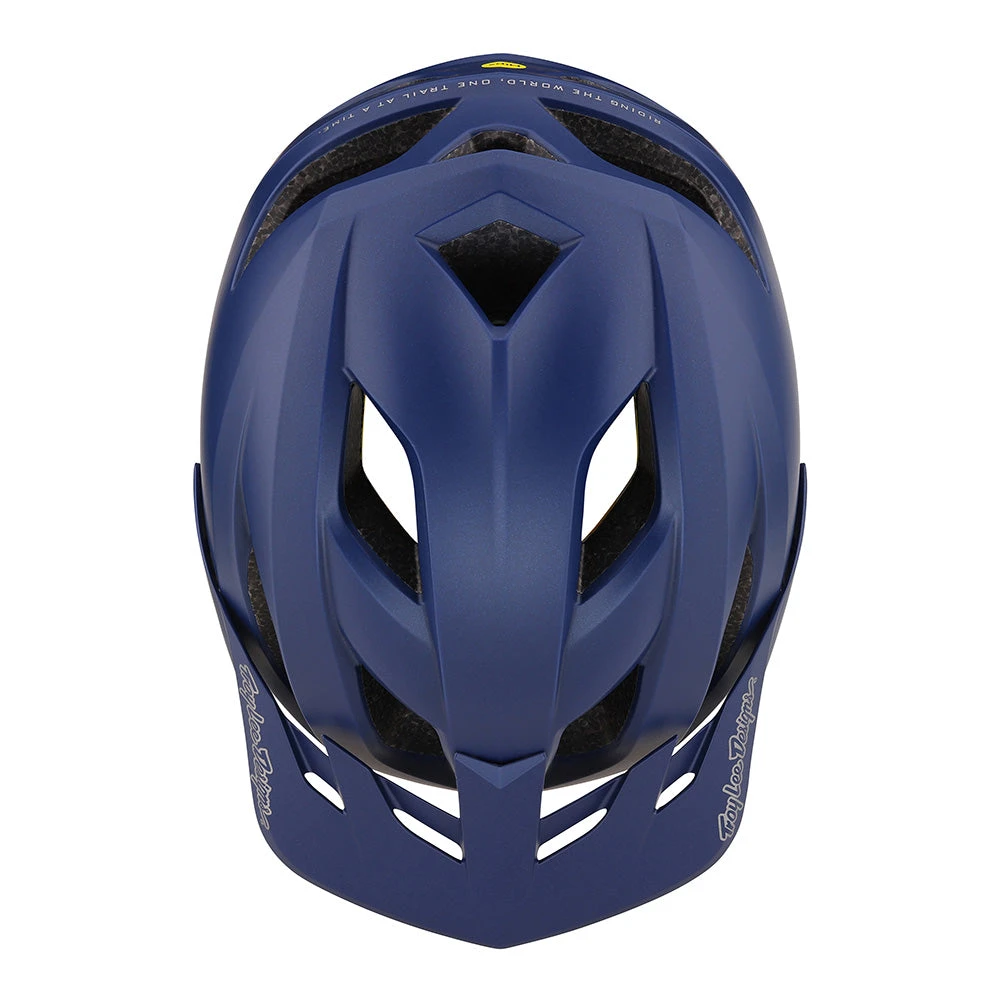 Troy Lee Designs Youth Flowline Helmet W/MIPS Orbit Dk Blue - Image 4