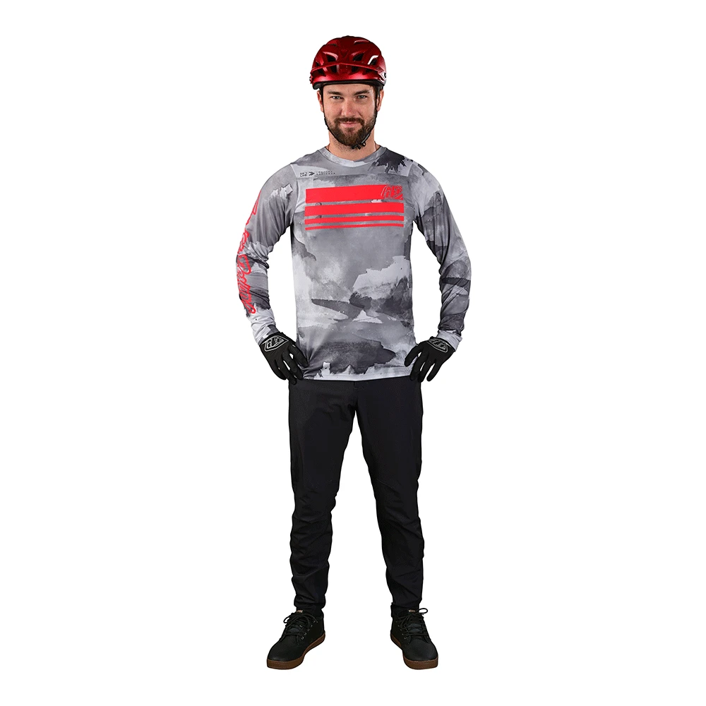 Troy Lee Designs Skyline LS Jersey Blocks Cement - Image 4