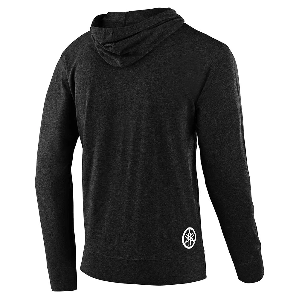 Troy Lee Designs Pullover Hoodie TLD Yamaha Checkers Charcoal Heather - Image 2