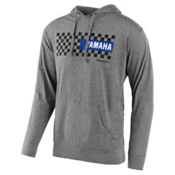 Troy Lee Designs Pullover Hoodie TLD Yamaha Checkers Gunmetal Heather
