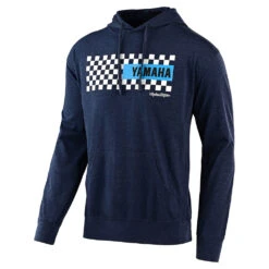 Troy Lee Designs Pullover Hoodie TLD Yamaha Checkers Classic Navy Heather