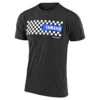 Troy Lee Designs Short Sleeve Tee TLD Yamaha Checkers Charcoal Heather