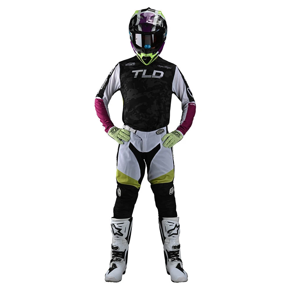 Troy Lee Designs GP Air Pant Veloce Camo Black / Glo Green - Image 4