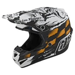 Troy Lee Designs SE4 Polyacrylite Helmet W/MIPS Strike White / Black