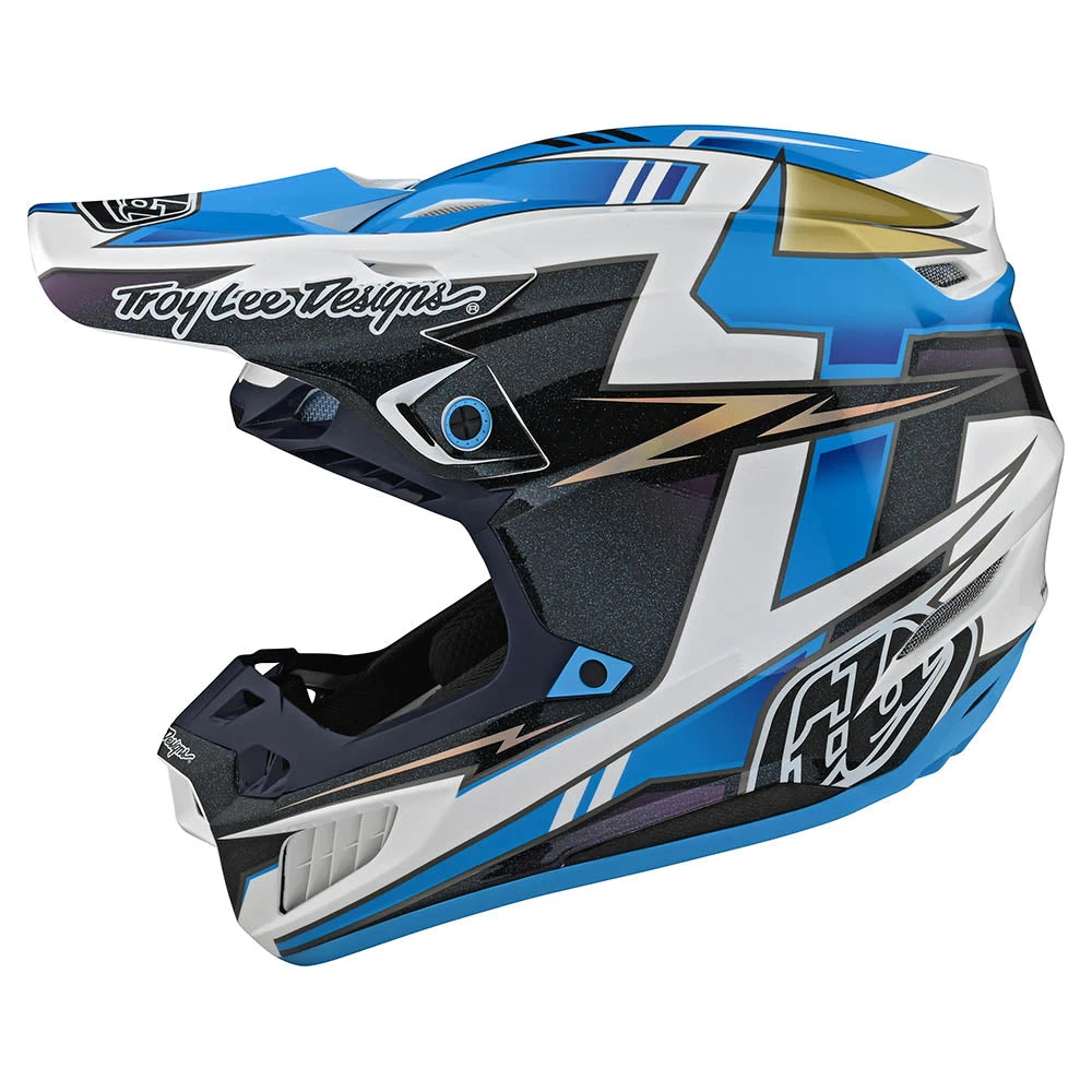 Troy Lee Designs SE5 Composite Helmet W/MIPS Graph Blue / Navy - Image 2
