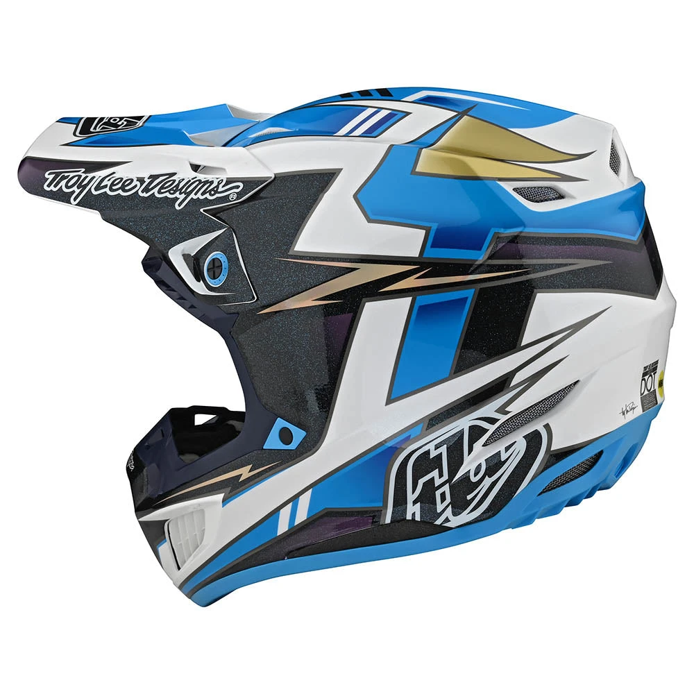 Troy Lee Designs SE5 Composite Helmet W/MIPS Graph Blue / Navy - Image 3