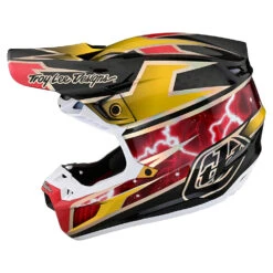 Troy Lee Designs SE5 Carbon Helmet W/MIPS Lightning Gold