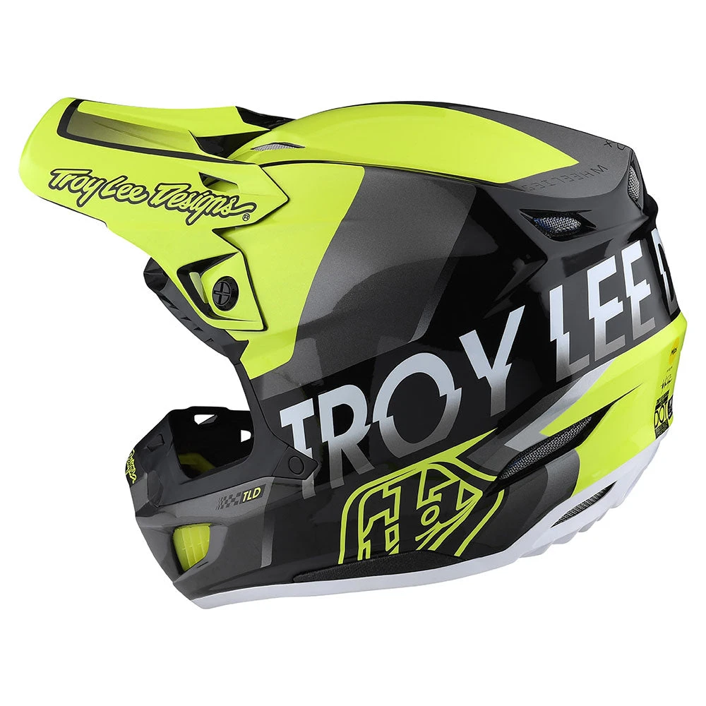 Troy Lee Designs SE5 Composite Helmet W/MIPS Qualifier Glo Yellow / Black - Image 2