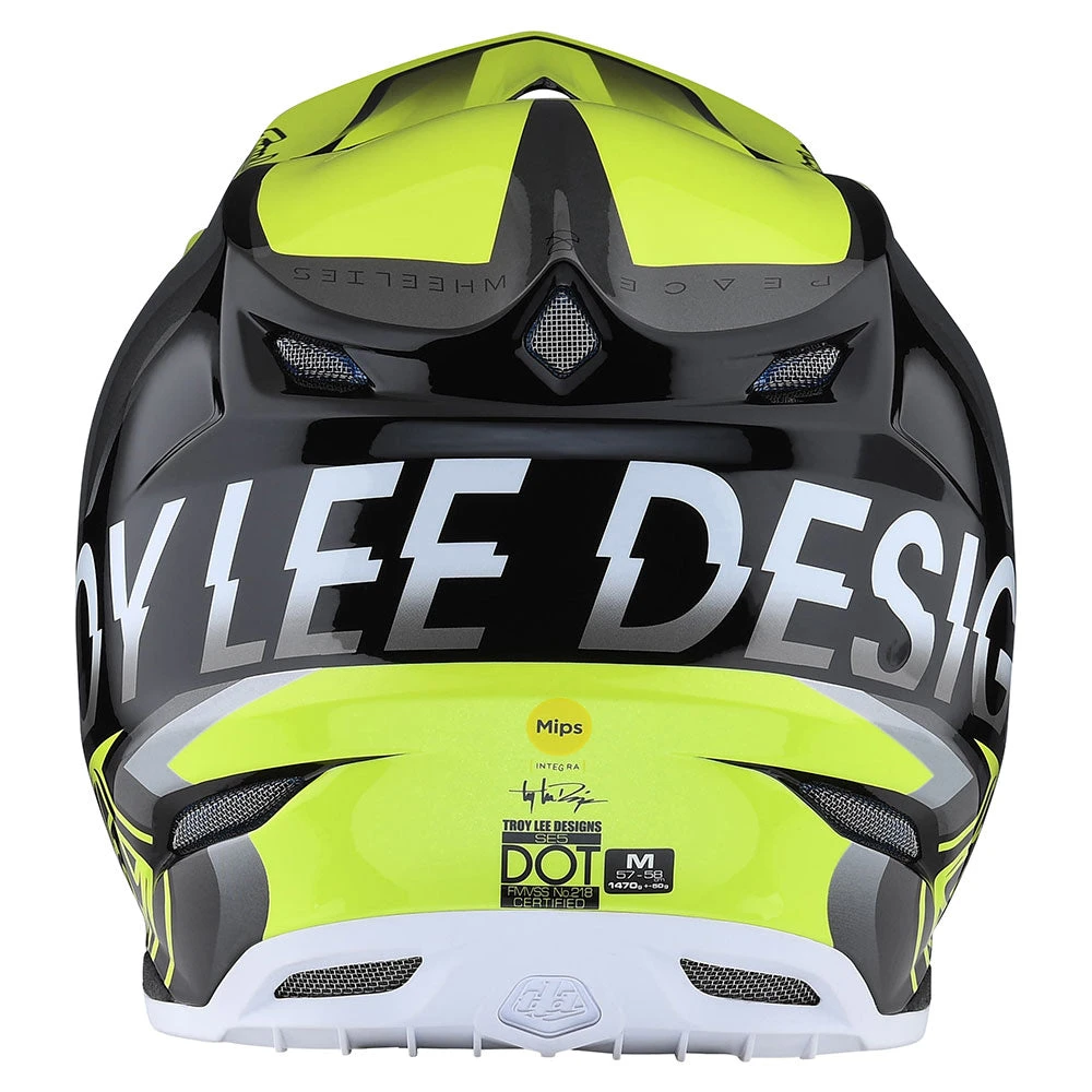 Troy Lee Designs SE5 Composite Helmet W/MIPS Qualifier Glo Yellow / Black - Image 3