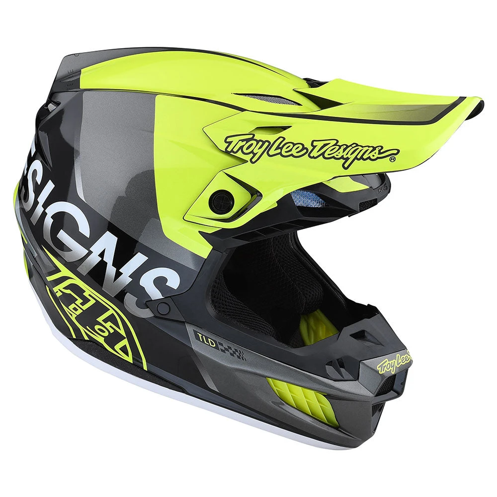 Troy Lee Designs SE5 Composite Helmet W/MIPS Qualifier Glo Yellow / Black - Image 6