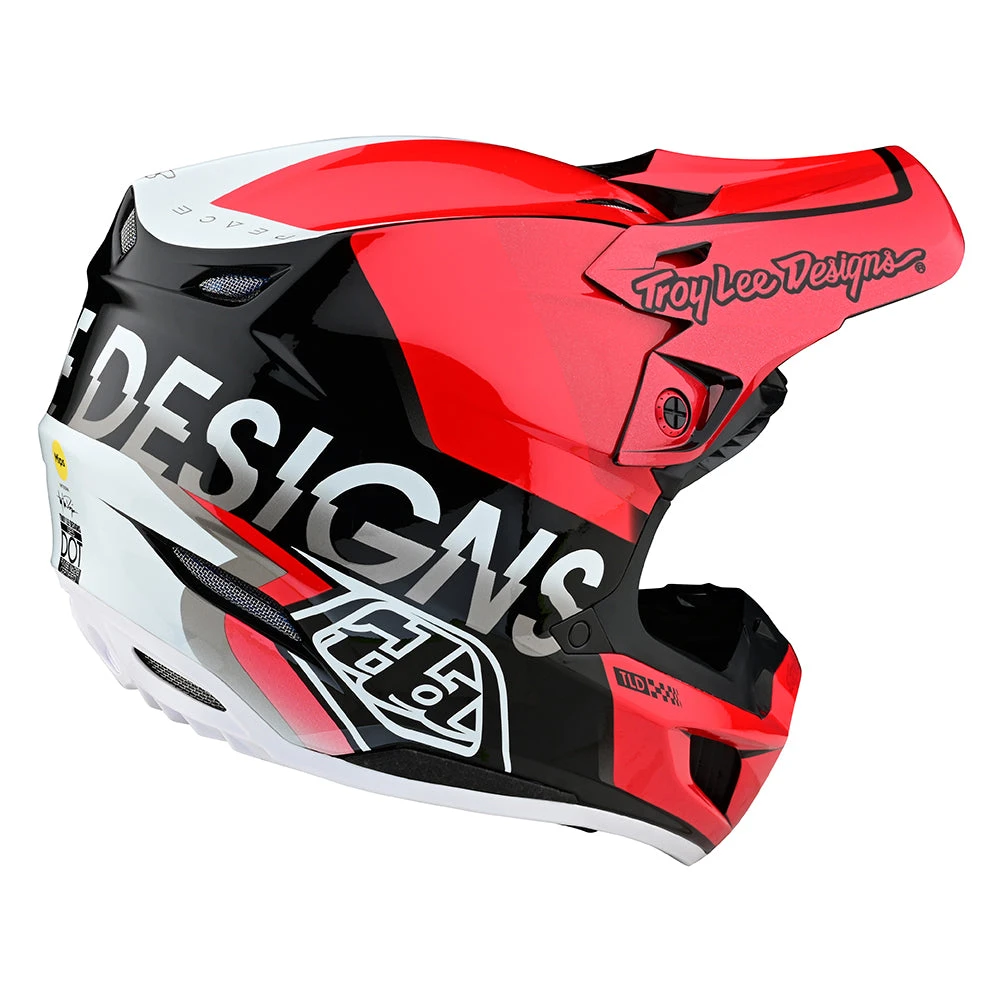 Troy Lee Designs SE5 Composite Helmet W/MIPS Qualifier Red / Black - Image 4