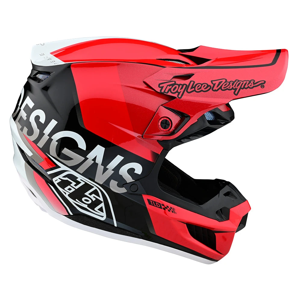 Troy Lee Designs SE5 Composite Helmet W/MIPS Qualifier Red / Black - Image 5