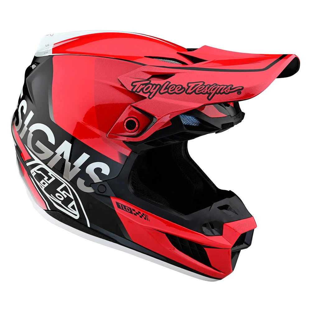 Troy Lee Designs SE5 Composite Helmet W/MIPS Qualifier Red / Black - Image 6