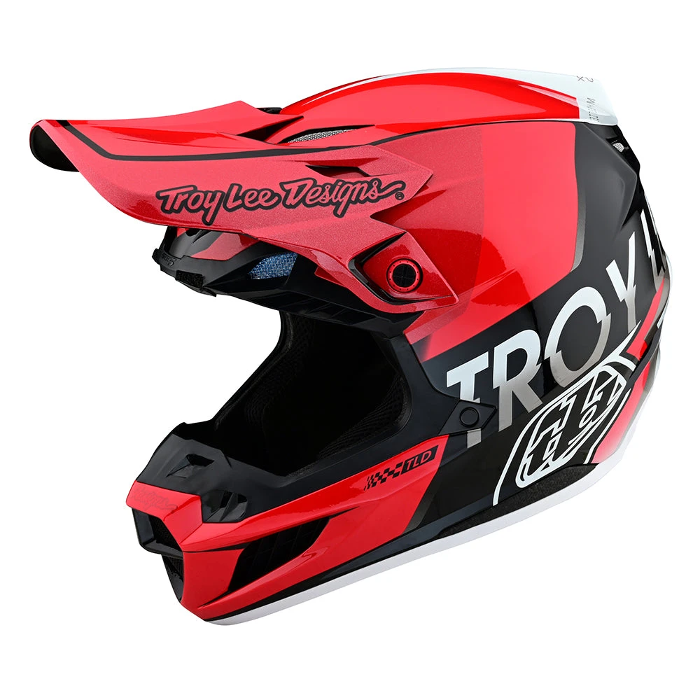 Troy Lee Designs SE5 Composite Helmet W/MIPS Qualifier Red / Black - Image 7