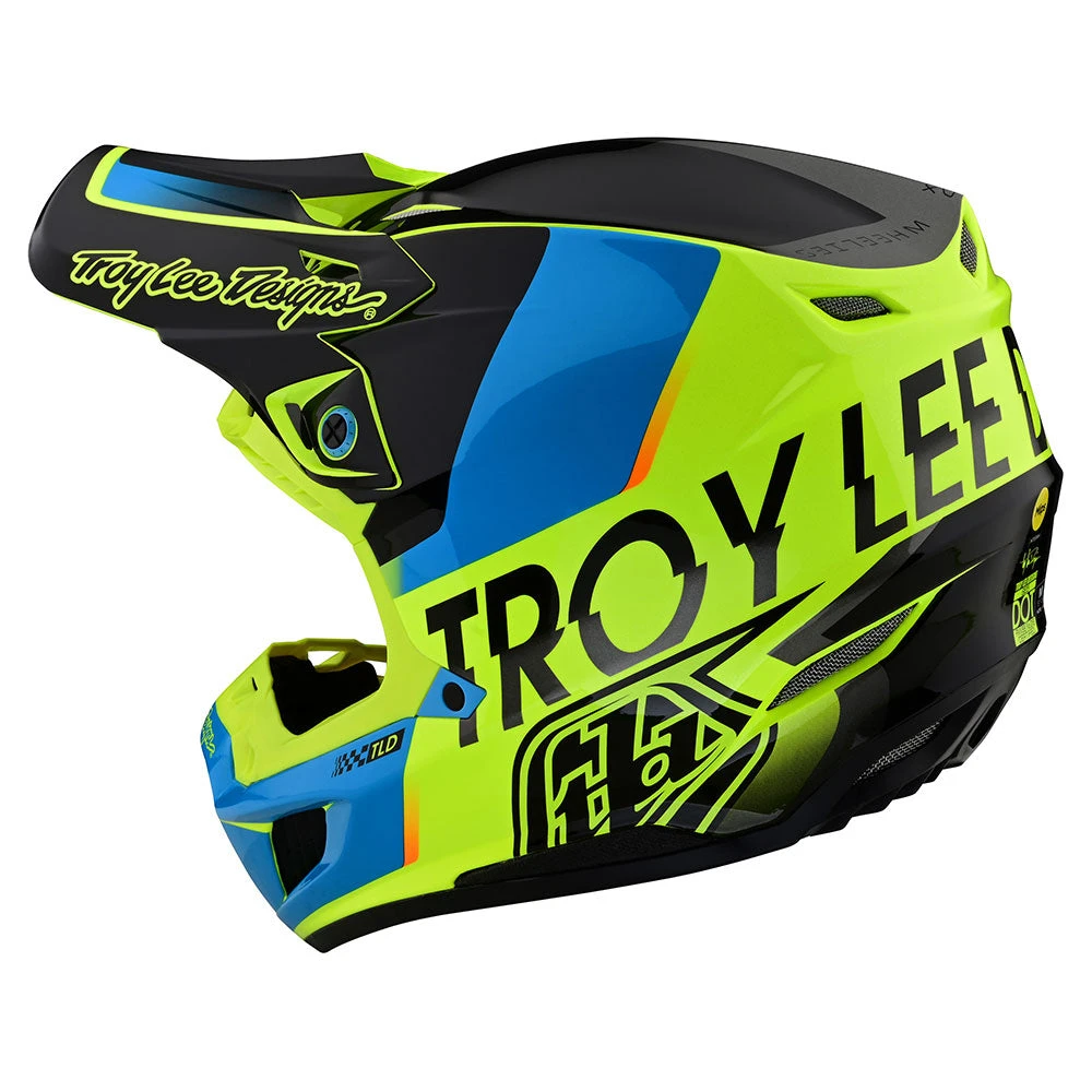 Troy Lee Designs SE5 Composite Helmet W/MIPS Qualifier Yellow - Image 2