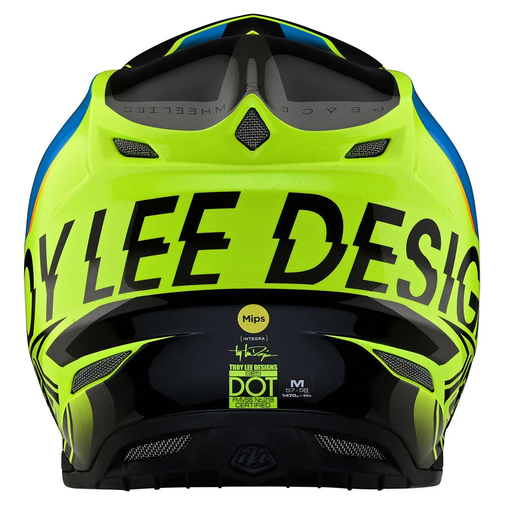Troy Lee Designs SE5 Composite Helmet W/MIPS Qualifier Yellow - Image 3