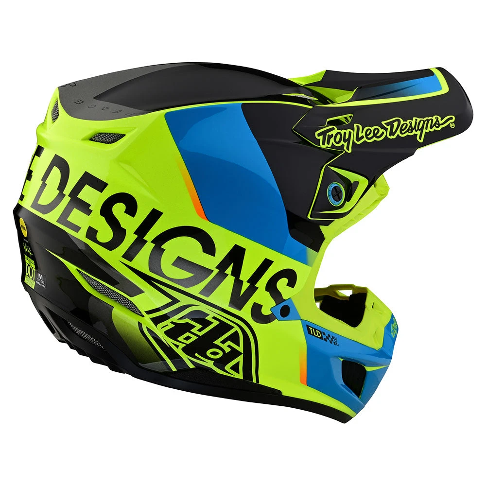 Troy Lee Designs SE5 Composite Helmet W/MIPS Qualifier Yellow - Image 4