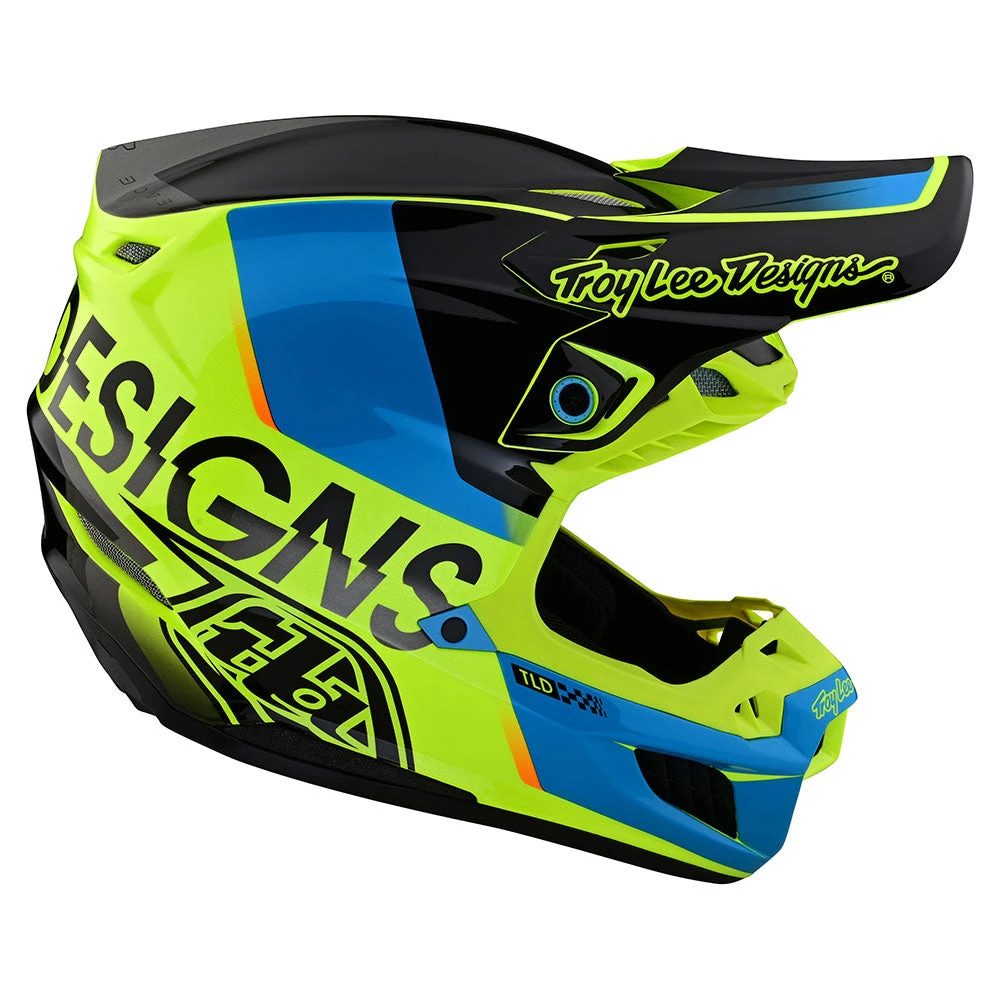 Troy Lee Designs SE5 Composite Helmet W/MIPS Qualifier Yellow - Image 5