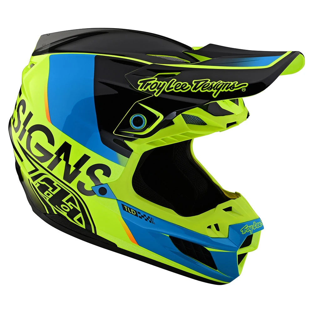 Troy Lee Designs SE5 Composite Helmet W/MIPS Qualifier Yellow - Image 6
