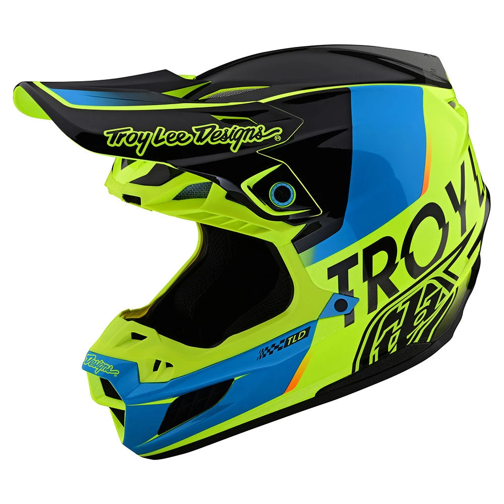 Troy Lee Designs SE5 Composite Helmet W/MIPS Qualifier Yellow - Image 7