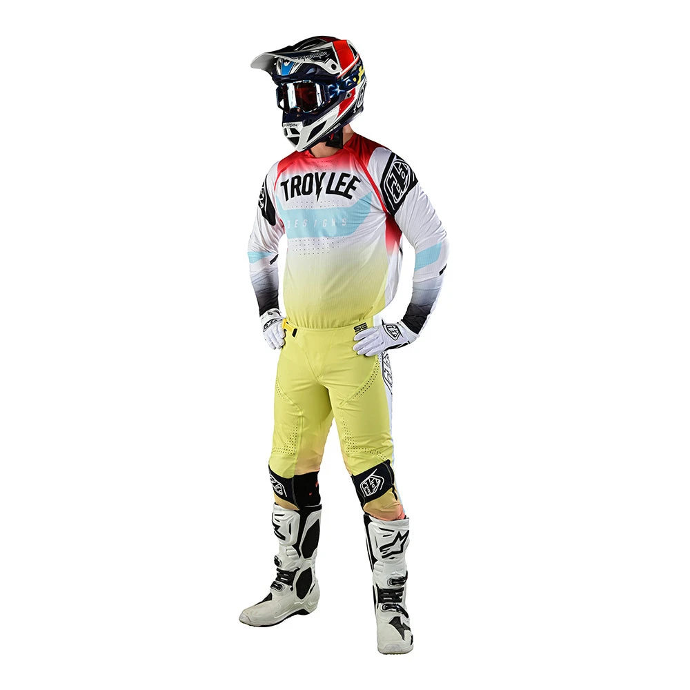 Troy Lee Designs SE Ultra Jersey Arc Acid Yellow / Red - Image 4