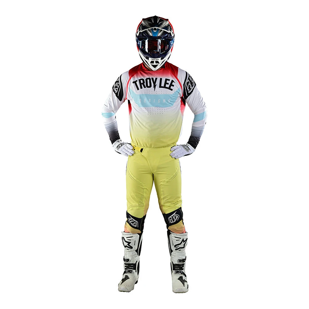 Troy Lee Designs SE Ultra Jersey Arc Acid Yellow / Red - Image 2