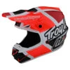 Troy Lee Designs Youth SE4 Polyacrylite Helmet W/MIPS Quattro Red / Charcoal