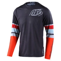 Troy Lee Designs GP Air Jersey Warped Charcoal / Orange