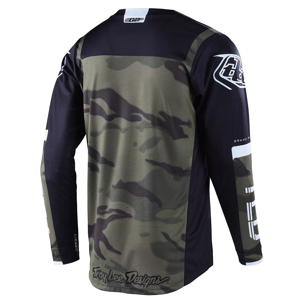 Troy Lee Designs GP Jersey Brazen Camo Army Green - Image 3