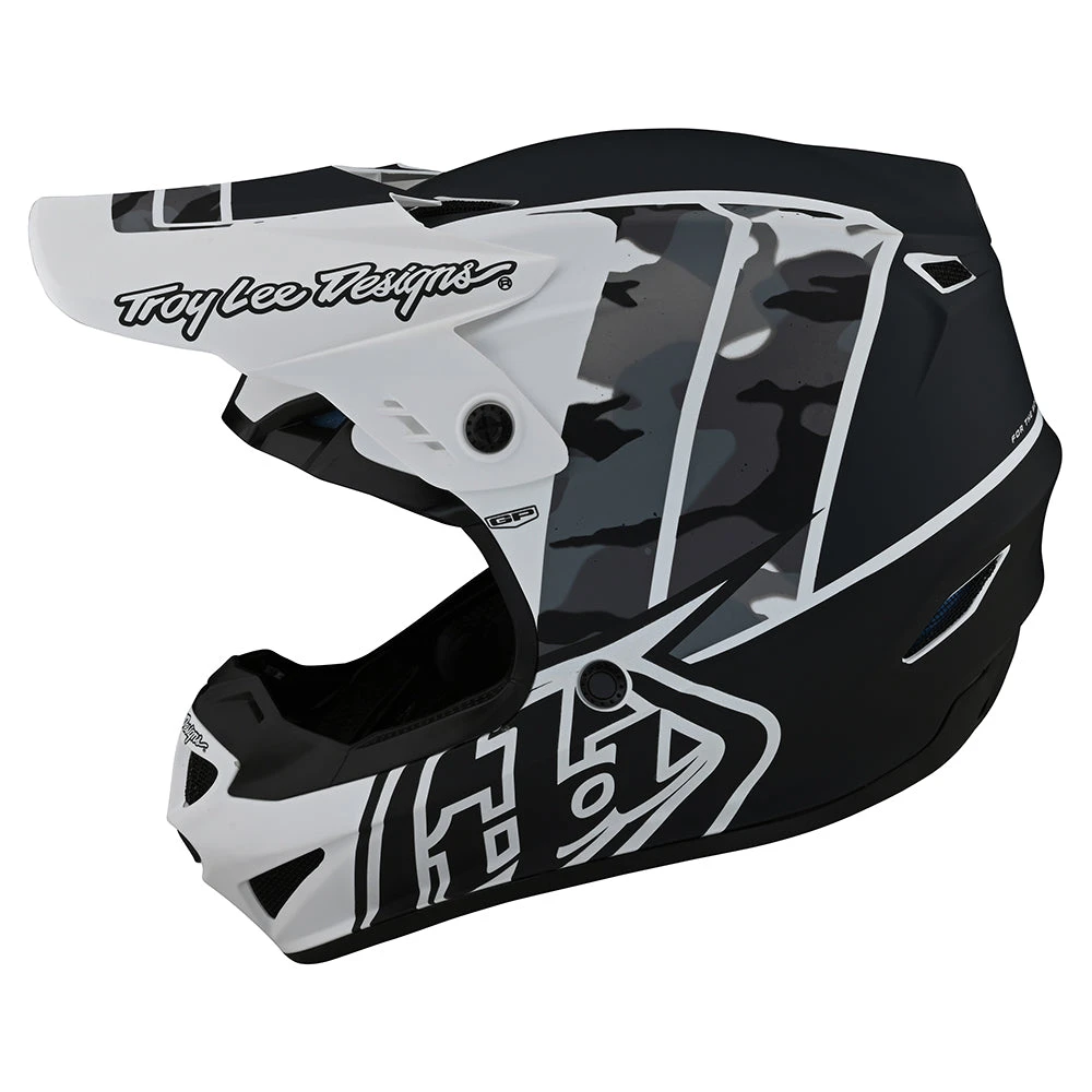 Troy Lee Designs Youth GP Helmet Nova Camo White