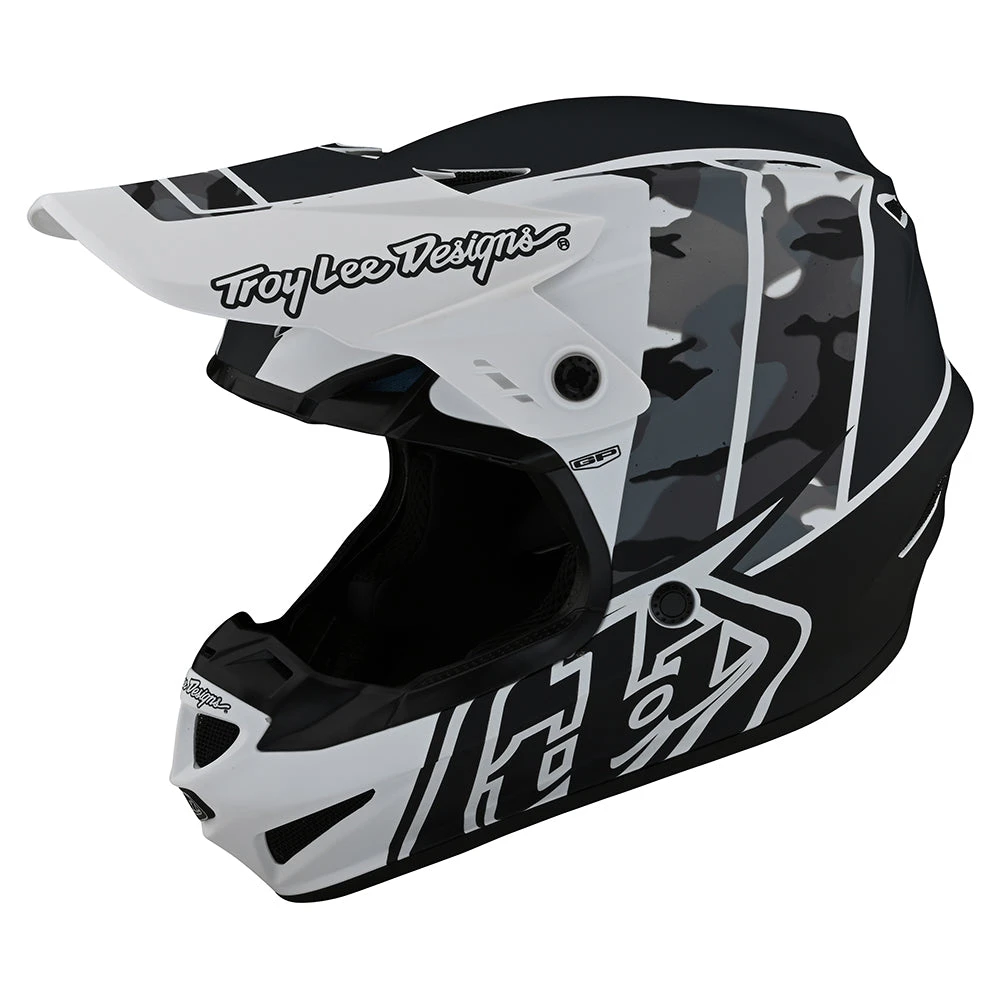 Troy Lee Designs Youth GP Helmet Nova Camo White - Image 7