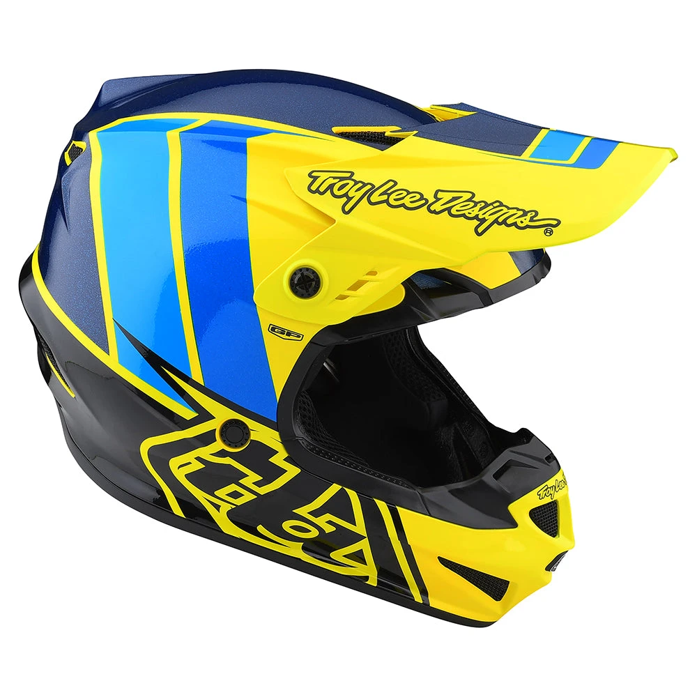 Troy Lee Designs Youth GP Helmet Nova Flo Yellow - Image 6