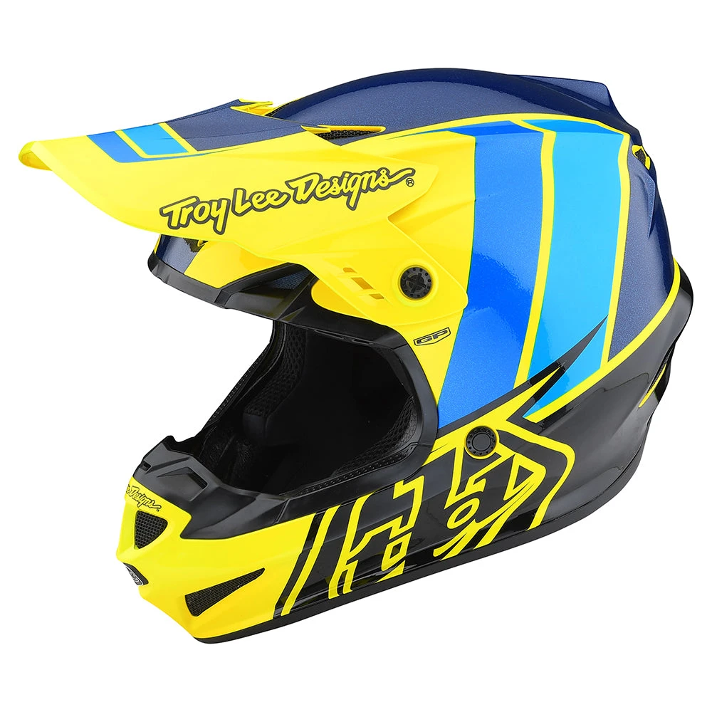 Troy Lee Designs Youth GP Helmet Nova Flo Yellow - Image 7