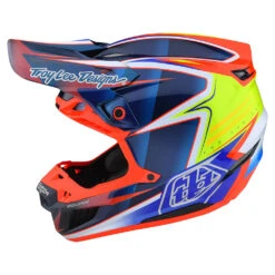 Troy Lee Designs SE5 Carbon Helmet W/MIPS Lines Blue